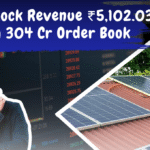 Solar stock revenue ₹ 5,102.03 lakh 304 cr order book